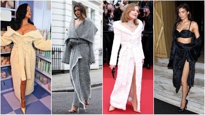Bathrobe dresses are the latest fashion twist, and celebrities are leading the way. (Instagram) Bathrobe dresses are the latest fashion twist, and celebrities are leading the way. (Instagram)