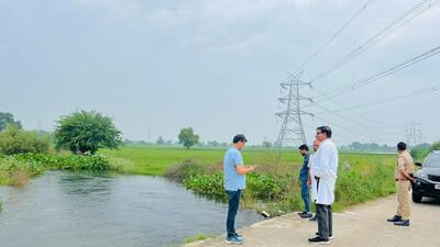 he drainage system, designed at a cost of  ₹17 crore, was expected to mitigate waterlogging in the region, but its poor maintenance and inadequate planning have now come under scrutiny, said officials. (HT Photo)