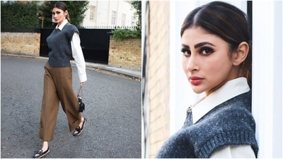 The actor styled her chic attire with a black clutch and embellished loafers from the Tods x Rahul Mishra collection. Lastly, a centre-parted ponytail, mascara-adorned lashes, pink lips, rouge-tinted cheeks, and darkened brows rounded off the glam.&nbsp; 