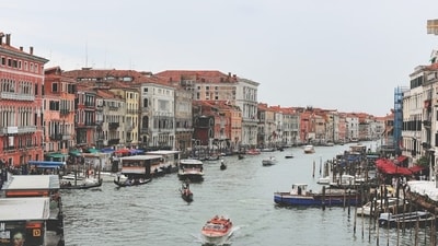 Venice, a UNESCO World Heritage Site that draws 20 million tourists a year, is vehicle-free. Venice, a UNESCO World Heritage Site that draws 20 million tourists a year, is vehicle-free.