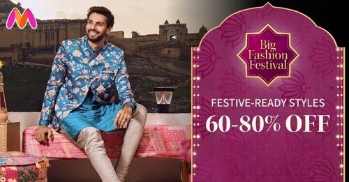 Festive wear for men at 60% to 80% off Festive wear for men at 60% to 80% off