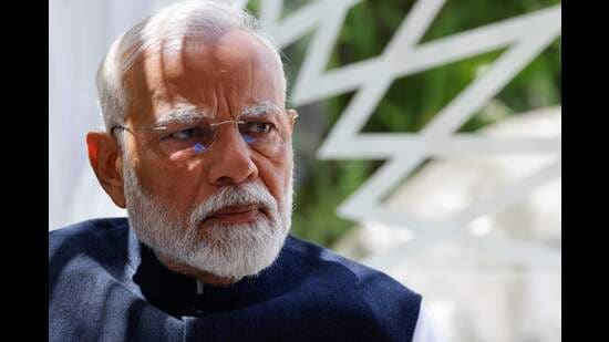 Modi’s message was read at the third edition of World Food India 2024, which is being held in the national capital from September 19 to 22. (AFP)