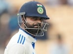 Virat Kohli reacts as he leaves the field after losing his wicket on the second day of the first cricket test match between India and Bangladesh Virat Kohli reacts as he leaves the field after losing his wicket on the second day of the first cricket test match between India and Bangladesh