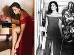 Kareena Kapoor channeled an evening glam aesthetic with the off-shoulder, red gown.