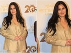 Katrina Kaif poses for the paparazzi at an event. 