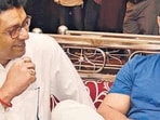 Mumbai, India - 28March 2015: MNS chief Raj Thackeray interact with actors Aamir Khan, Salman Khan during a seminar convened by MNS chief Raj Thackeray to discuss the controversial Mumbai Development Discussion (MDP) in Mumbai, India, on Saturday, March 27, 2015. (HT Photos)