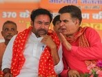 Union Minister G Kishan Reddy (L) and J&K BJP President Ravinder Raina (R). Union Minister G Kishan Reddy (L) and J&K BJP President Ravinder Raina (R).