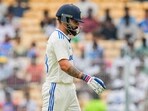 Virat Kohli scored 17 in India's second innings Virat Kohli scored 17 in India's second innings