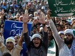 A protest against blasphemy in Pakistan. Blasphemy is a sensitive issue in the country. A protest against blasphemy in Pakistan. Blasphemy is a sensitive issue in the country.