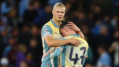Erling Haaland and Phil Foden. (REUTERS) Erling Haaland and Phil Foden. (REUTERS)