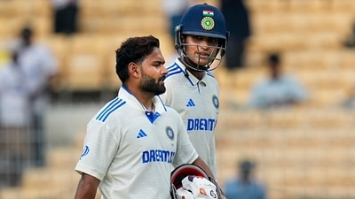 Shubman Gill (33*) and Rishabh Pant (12*) remained unbeaten for India in the final session and will resume batting on Day 3. (PTI) Shubman Gill (33*) and Rishabh Pant (12*) remained unbeaten for India in the final session and will resume batting on Day 3. (PTI)