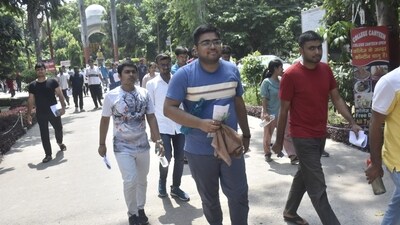 Candidates leave the exam centre after appearing in the UPSC Civil Services Main Examination 2024 in Patna. (Santosh Kumar) Candidates leave the exam centre after appearing in the UPSC Civil Services Main Examination 2024 in Patna. (Santosh Kumar)