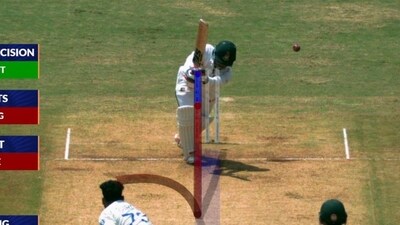 It would have been three reds had India taken the review (Screengrab) It would have been three reds had India taken the review (Screengrab)