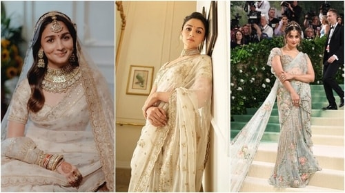 Alia Bhatt loves wearing sarees. Alia Bhatt loves wearing sarees.