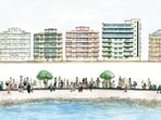 Marine Drive, reimagined: The future of a historic precinct. (Watercolour by Shubhika Malara)