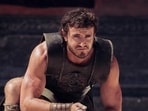 Paul Mescal in a still from Gladiator 2. Paul Mescal in a still from Gladiator 2.