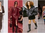 This season in Milan, geek chic meets sultriness with trends like monochromatic black, rich wine shades, and abstract designs