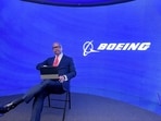 Former Boeing Defense, Space and Security CEO Ted Colbert speaks to reporters at the Australian International Airshow in Avalon, Australia, February 28, 2023.