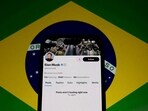 The X account of Elon Musk in seen blocked on a mobile screen in this illustration after Brazil's telecommunications regulator suspended access to Elon Musk's X social network in the country to comply with an order from a judge who has been locked in a months-long feud with the billionaire investor, Sao Paulo, Brazil taken August 31, 2024.