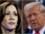 FILE PHOTO: U.S. Vice President Kamala Harris in Milwaukee, Wisconsin, U.S. August 20, 2024 and former U.S. President Donald Trump in Bedminster, New Jersey, U.S., August 15, 2024 are seen in a combination of file photographs. REUTERS/Marco Bello, Jeenah Moon/File Photo