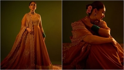 Mrunal Thakur is here to give you some stunning ethnic fashion inspiration with her latest look. The diva donned a mesmerising anarkali ensemble that is pure glam. Adorned with intricate embroidery and traditional jewels, she is showing us how to rock ethnic wear this festive season. (Instagram/@mrunalthakur) Mrunal Thakur is here to give you some stunning ethnic fashion inspiration with her latest look. The diva donned a mesmerising anarkali ensemble that is pure glam. Adorned with intricate embroidery and traditional jewels, she is showing us how to rock ethnic wear this festive season. (Instagram/@mrunalthakur)