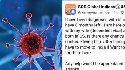 An H1B visa holder with blood cancer seeks advice from a Facebook group to secure his family's future in the U.S. after his death; Immigrant Podcast Host in America, Rahul Menon, charts some possible ways An H1B visa holder with blood cancer seeks advice from a Facebook group to secure his family's future in the U.S. after his death; Immigrant Podcast Host in America, Rahul Menon, charts some possible ways