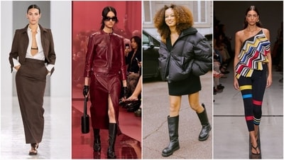 This season in Milan, geek chic meets sultriness with trends like monochromatic black, rich wine shades, and abstract designs This season in Milan, geek chic meets sultriness with trends like monochromatic black, rich wine shades, and abstract designs