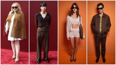 The stars graced the Gucci Womenswear Spring/Summer 2025 Fashion Show. Among the attendees were Nicola Coughlan, Nara and Lucky Blue Smith, Julia Garner, BTS Jin, and more. Let’s take a look at their outfits and find some style inspiration from our favourite celebrities! (Instagram) The stars graced the Gucci Womenswear Spring/Summer 2025 Fashion Show. Among the attendees were Nicola Coughlan, Nara and Lucky Blue Smith, Julia Garner, BTS Jin, and more. Let’s take a look at their outfits and find some style inspiration from our favourite celebrities! (Instagram)