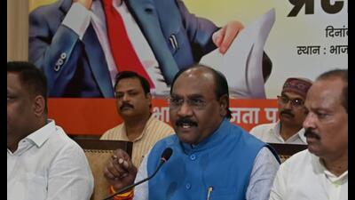 BJP SC Morcha national president Lal Singh Arya addressing a press conference in Lucknow on September 21. (HT photo) BJP SC Morcha national president Lal Singh Arya addressing a press conference in Lucknow on September 21. (HT photo)