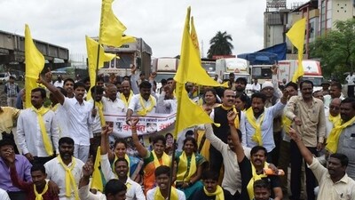 File photo of  the Dhangar community protest for reservation.  The Dhangars come under nomadic tribe category within the larger OBC quota in Maharashtra,  but were promised reservation under scheduled tribes in 2014. (HT File Photo)