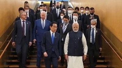 Prime Minister Narendra Modi at the Quad Leaders' Summit in Tokyo. (File) Prime Minister Narendra Modi at the Quad Leaders' Summit in Tokyo. (File)