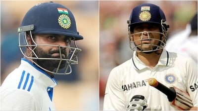 Virat Kohli (L) was dismissed on 16 in the second innings of the Chennai Test (PTI/Files) Virat Kohli (L) was dismissed on 16 in the second innings of the Chennai Test (PTI/Files)