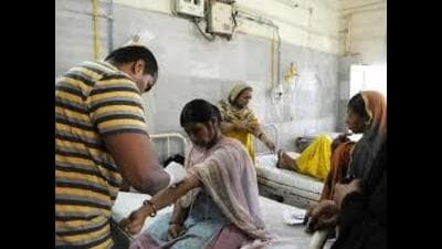 The Bharatiya Janata Party (BJP), on Saturday, slammed the Bhagwant Mann-led AAP government in Punjab, accusing it of obstructing the implementation of the Aayushman Bharat scheme in the state. (Ht File) The Bharatiya Janata Party (BJP), on Saturday, slammed the Bhagwant Mann-led AAP government in Punjab, accusing it of obstructing the implementation of the Aayushman Bharat scheme in the state. (Ht File)