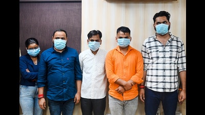 The complainant, requesting anonymity, stated that he learned about a vacancy via a social media advertisement and called up on the given number. (Sunil Ghosh/HT Photo) The complainant, requesting anonymity, stated that he learned about a vacancy via a social media advertisement and called up on the given number. (Sunil Ghosh/HT Photo)