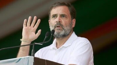The leader of opposition in the Lok Sabha said the BJP was desperate to silence him because they could not stand the truth. (HT PHOTO) The leader of opposition in the Lok Sabha said the BJP was desperate to silence him because they could not stand the truth. (HT PHOTO)