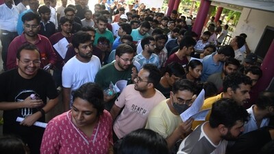 Shortlisted candidates appeared for the Day 1 of UPSC Civil Services Main Examination 2024 at the College of Commerce in Patna. (Santosh Kumar ) Shortlisted candidates appeared for the Day 1 of UPSC Civil Services Main Examination 2024 at the College of Commerce in Patna. (Santosh Kumar )