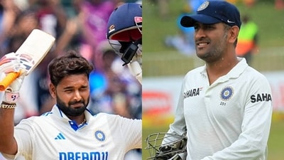 Rishabh Pant matched MS Dhoni Test century record on Saturday Rishabh Pant matched MS Dhoni Test century record on Saturday