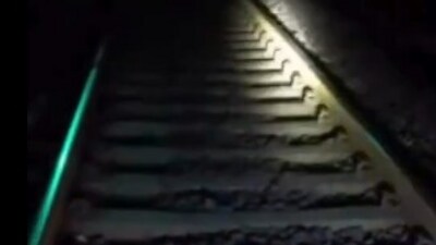 An unknown individual tampered with railway tracks near Kim Railway Station in Surat, Gujarat (PTI)