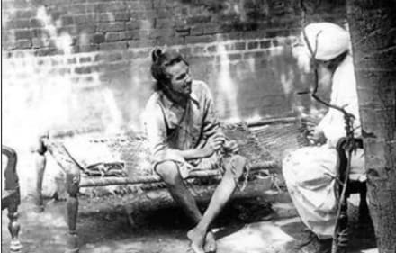 A photograph of Bhagat Singh at the Lahore railway police station, dated 1927. He was arrested in connection with the Lahore Dasehra Bomb case of 1926. (HT Archive)