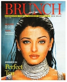 The cover of the first national edition of Brunch, a Sunday magazine launched by HT in 2004.
