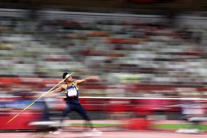 Neeraj Chopra wins gold in Men’s Javelin Throw at the Tokyo 2020 Olympics. (GETTY IMAGE) Neeraj Chopra wins gold in Men’s Javelin Throw at the Tokyo 2020 Olympics. (GETTY IMAGE)