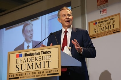 Former UK Prime Minister Tony Blair at the HT Leadership Summit in 2008 (HT ARCHIVE/ARVIND YADAV) Former UK Prime Minister Tony Blair at the HT Leadership Summit in 2008 (HT ARCHIVE/ARVIND YADAV)