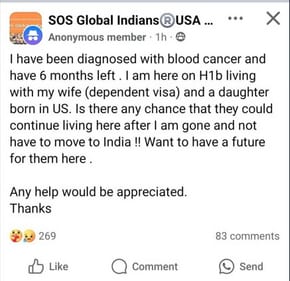 SOS Global Indians®️USA Solutions & Networking For Indians In US's anonymous post SOS Global Indians®️USA Solutions & Networking For Indians In US's anonymous post