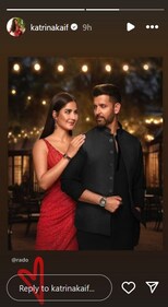 Katrina re-shared the post on her Instagram Stories with a heart gif. Katrina re-shared the post on her Instagram Stories with a heart gif.