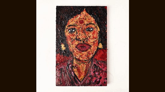 Cover art for the album Veena by American rapper Heems (birth name: Himanshu Kumar Suri).