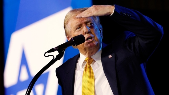 Donald Trump has frequently voiced his support for North Carolina Lt. Gov. Mark Robinson, who has been considered a rising star in his party despite a history of inflammatory remarks about race and abortion. (Getty Images via AFP)