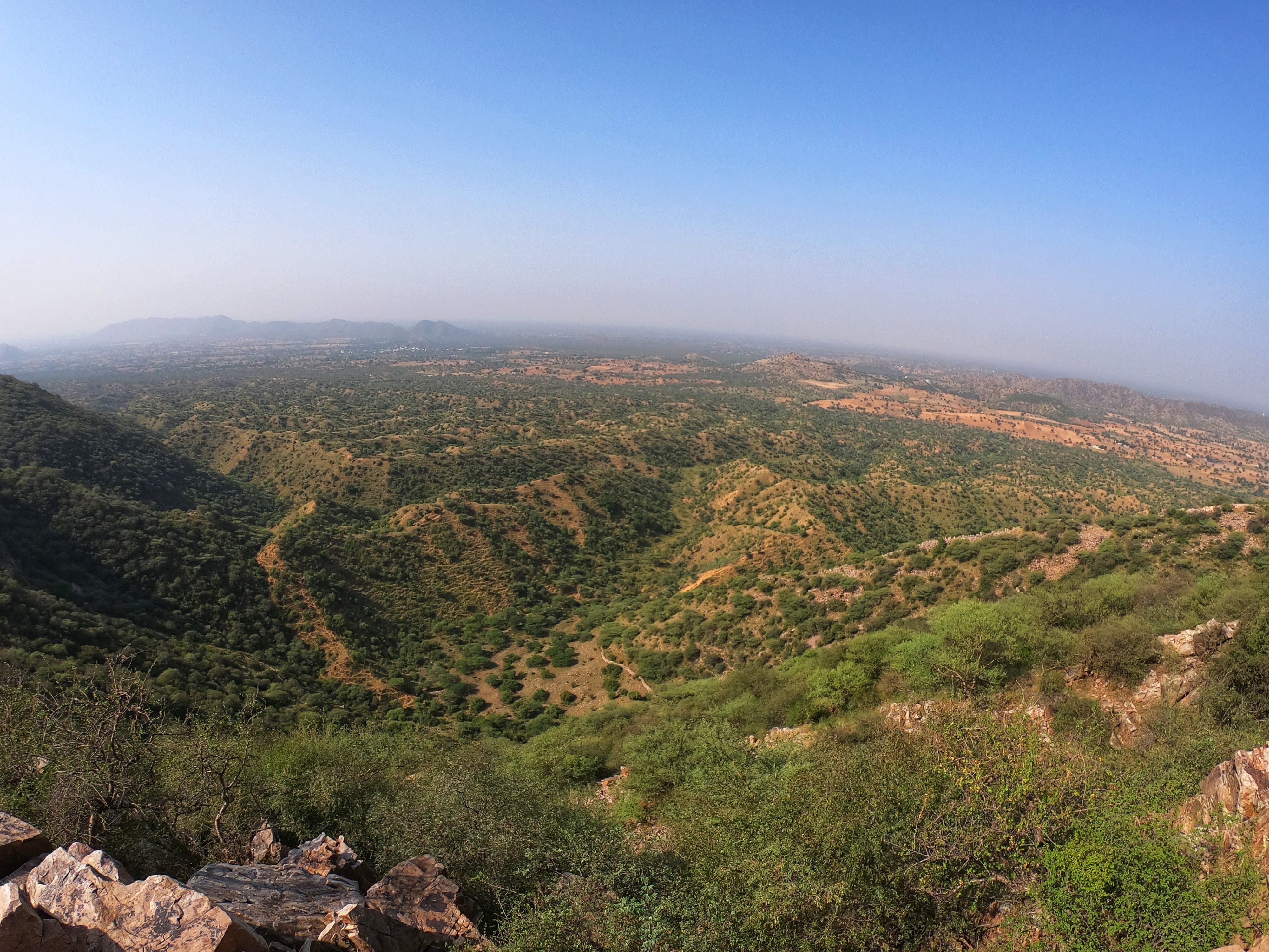 A view from the top of Aravalli Hills, in Gurugram. (Parveen Kumar/HT Photo) A view from the top of Aravalli Hills, in Gurugram. (Parveen Kumar/HT Photo)
