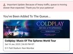 British band Coldplay is finally returning to India after nine years and is set to perform at the DY Patil Stadium in Mumbai on Saturday, January 18 and Sunday, January 19 next year.