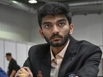 D Gukesh of India competes in the Chess Olympiad. (AP)(HT_PRINT)
