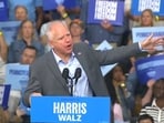 Democratic vice presidential nominee Tim Walz addresses the crowd in Bethlehem, Pennsylvania, on Saturday afternoon, September 21, 2024.
